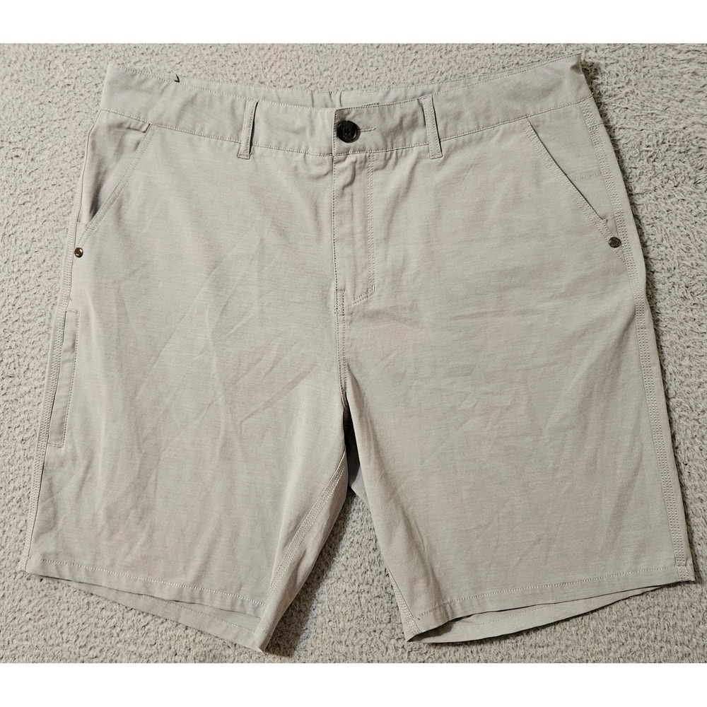 Baja Llama Men's Sundays Utility Gray Stretch Active Shorts Sz 36 x 8‎